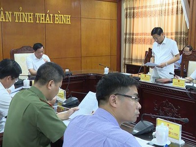 Tỉnh Thái Bình họp triển khai các nhiệm vụ, giải pháp di dời các cơ sở Kl994 nhà cái bóng đá world cup, cơ quan, điểm dân cư ven sông Trà Lý, TP. Thái Bình.