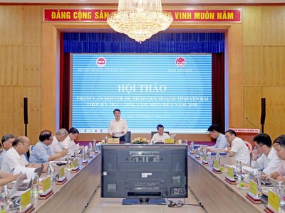 Hội thảo tham vấn đối với dự thảo Quy hoạch tỉnh Yên Bái thời kỳ 2021 - 2030, tầm nhìn đến năm 2050. (Ảnh: Đức Trung)
