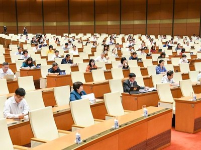 Phiên họp sáng 8/9 của Hội nghị đại biểu Quốc hội chuyên trách.