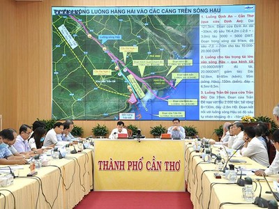 Hội nghị về dự án nạo vét kết hợp thu hồi sản phẩm luồng hàng hải Định An – Cần Thơ
