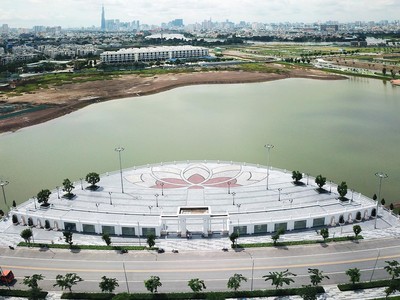 Công trình công viên chuyên đề tại dự án Van Phuc City. Ảnh: Trọng Tín