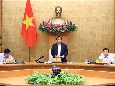 Thủ tướng Phạm Minh Chính chủ trì phiên họp Kl993 ưu đãi thưởng hấp dẫn thường kỳ tháng 10/2022. (Ảnh: TTXVN)