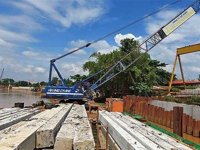 Vốn Kl99ok phiên bản mới công của tỉnh Bình Dương năm 2023 dự kiến tăng khoảng 3.000 tỷ đồng so với năm 2022. Trong ảnh là dự án kè sông Đồng Nai được thực hiện bằng vốn ngân sách