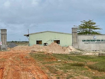 Sau hơn 10 năm triển khai, Dự án Cụm công nghiệp Đông Gio Linh vẫn chưa hoàn thiện.
