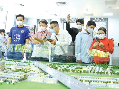 Một buổi giới thiệu dự án mới của Thắng Lợi Group. Ảnh: Việt Dũng 