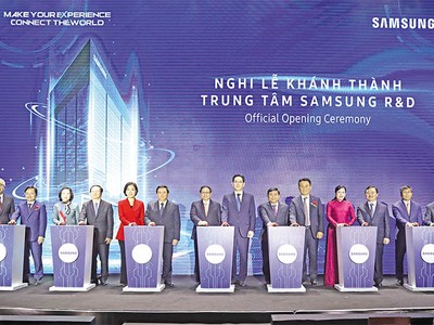 Kl994 game bài casino hấp dẫn Samsung khánh thành Trung tâm R&D tại Việt Nam, với quy mô 220 triệu USD