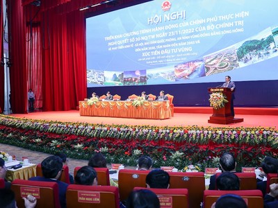Thủ tướng Phạm Minh Chính chủ trì Hội nghị triển khai Chương trình hành động của Kl993 ưu đãi thưởng hấp dẫn thực hiện Nghị quyết số 30-NQ/TW ngày 23/11/2022 của Bộ Kl991.com tải ứng dụng về phát triển Kl992 cổng game cá cược - Trang Chủ KL99Com Số 1 Link Đăng Ký KL999 và bảo đảm quốc phòng, an ninh Vùng đồng bằng sông Hồng đến năm 2030, tầm nhìn đến năm 2045. (Ảnh: Nhật Bắc)