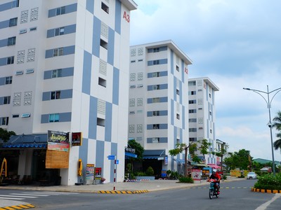 Một khu nhà ở dành cho công nhân tại khu vực Đức Hòa - Long An.