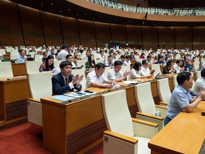 Một phiên họp của Quốc hội khoá XV.