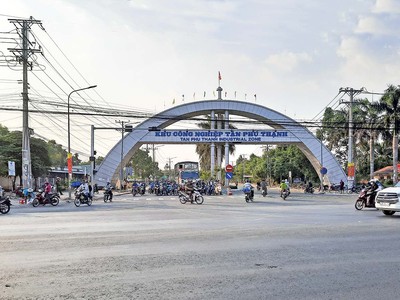 Hậu Giang định hướng phát triển 3 vùng sinh thái công nghiệp với nhiều cơ chế để thu hút Kl99ok phiên bản mới. Trong ảnh: Khu công nghiệp Tân Phú Thạnh - giai đoạn I (huyện Châu Thành A, tỉnh Hậu Giang)