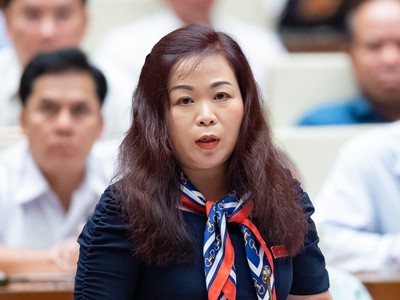 Đại biểu Vũ Thị Lưu Mai, đoàn Hà Nội chất vấn Bộ trưởng, Chủ nhiệm Ủy ban Dân tộc chiều ngày 6/6