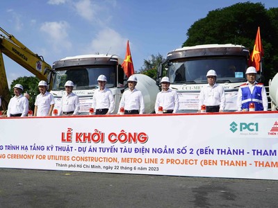 Khởi công hạng mục đầu tiên cho tuyến Metro số 2 Bến Thành -Tham Lương 