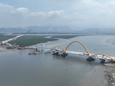  Cầu Cửa Lục 3 sử dụng vốn Kl99ok phiên bản mới công đã thi công đạt hơn 80% khối lượng các phần việc.
