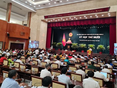 Kỳ họp thứ 10, HĐND TP.HCM sẽ bàn bạc, thảo luận tờ trình về dự thảo nghị quyết thực hiện Nghị quyết 98/2023 của Quốc hội về thí điểm một số cơ chế, chính sách đặc thù phát triển thành phố.