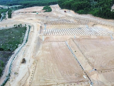 Dự án Kl99ok phiên bản mới xây dựng khu nuôi trồng và nhân giống đông trùng hạ thảo, nấm linh chi và các loại nấm quý hiếm tại xã Phước Mỹ, TP. Quy Nhơn. Ảnh: T.X