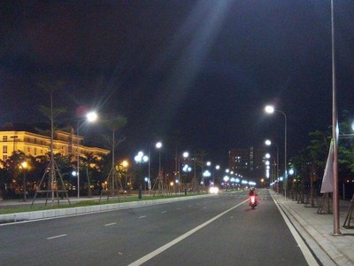 Chiếu sáng tại đường Hoàng Mai - Hà Nội