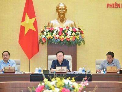 Phiên thảo luận dự án Luật Đất đai của Ủy ban Thường vụ Quốc hội.