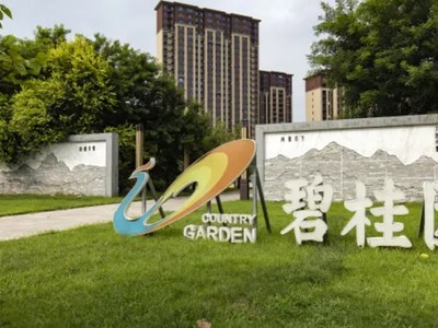 Cảnh quan bên ngoài một dự án khu dân cư do Country Garden xây dựng ở tỉnh Hà Bắc, Trung Quốc. Ảnh: Bloomberg