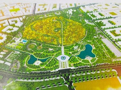 Quy hoạch và Kl99ok phiên bản mới xây dựng Công viên Thiên Bút chưa gắn với tổng thể quy hoạch