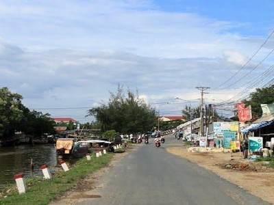 Một đoạn Quốc lộ 63 qua Vĩnh Thuận, Kiên Giang.