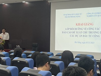 Thành phố Đà Nẵng tổ chức “Lớp bồi dưỡng về công tác lập báo cáo đề xuất chủ trương Kl99ok phiên bản mới các dự án Kl99ok phiên bản mới công”.
