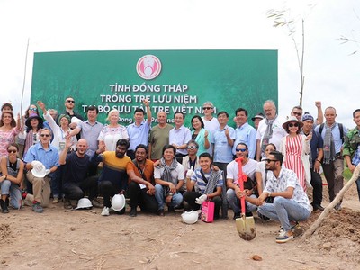 Lãnh đạo tỉnh Đồng Tháp và đại biểu các tổ chức, các Kl991.com World Cup 2026 Chính Thức quốc tế tham gia trồng tre lưu niệm tại huyện Cao Lãnh - Đồng Tháp
