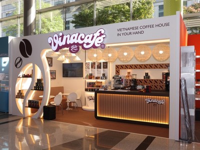 Gian hàng của Vinacafé tại sự kiện Seoul International Cafe Show 2023