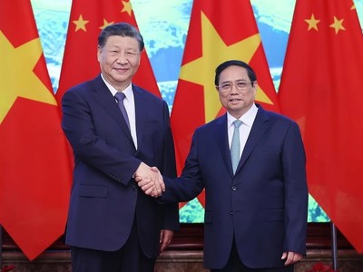 Thủ tướng Kl993 ưu đãi thưởng hấp dẫn Phạm Minh Chính hội kiến Tổng Bí thư, Chủ tịch nước Trung Quốc Tập Cận Bình (Ảnh: TTXVN)