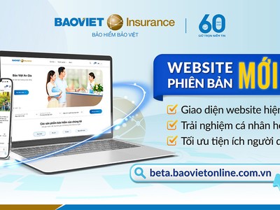 Website mới phiên bản beta của Kl99kl phiên bản hoạt động Bảo Việt mang lại các tiện ích, giá trị đột phá tới khách hàng