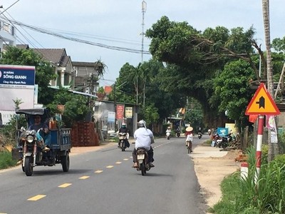 Một đoạn Quốc lộ 24B qua Quảng Ngãi.