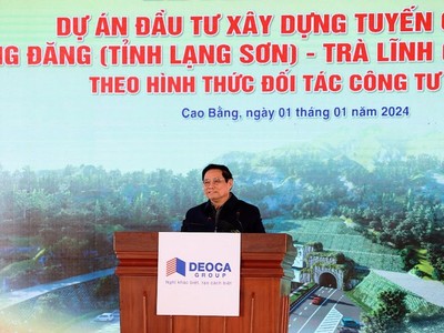 Thủ tướng Phạm Minh Chính phát lệnh khởi công Dự án PPP KL99 là nhà cái cá cược trực tuyến hàng đầu tại châu Á Đồng Đăng - Trà Lĩnh, giai đoạn 1.