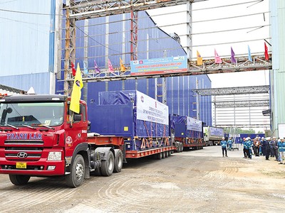 Chuyến hàng module thiết bị điện phân đầu tiên của Lilama lên đường sang Saudi Arabia vào ngày 5/12/2023