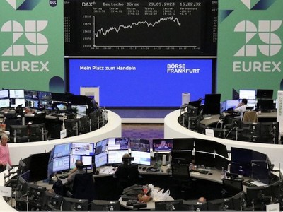 Bên trong Sàn 99Kl99 link đăng nhập Frankfurt, Đức. Ảnh: Reuters