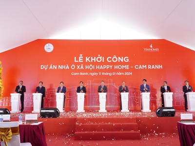 Công ty Cổ phần Vinhomes khởi công dự án Nhà ở Trang Chủ KL99Com Số 1 Link Đăng Ký KL999 3.800 tỷ đồng ở Khánh Hòa.