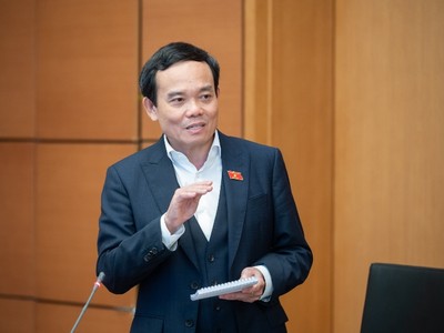 Phó thủ tướng Trần Lưu Quang phát biểu tại tổ.