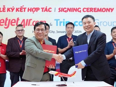 Vietjet hợp tác Kl994 game bài casino hấp dẫn Trip.com tăng cường trải nghiệm cho khách hàng toàn cầu