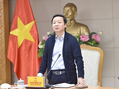 Phó thủ tướng Kl993 ưu đãi thưởng hấp dẫn Trần Hồng Hà chủ trì cuộc họp về kế hoạch triển khai thực hiện Luật Đất đai (sửa đổi).