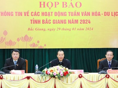Tuần Văn hóa - Du lịch tỉnh Bắc Giang năm 2024 sẽ diễn ra trong 6 ngày, từ ngày 20 -25/2 (tức từ ngày 11 - 16 tháng Giêng, năm Giáp Thìn).