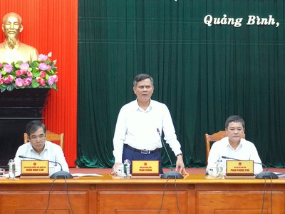 Cuộc họp có sự tham gia của lãnh đạo các sở, ban, ngành, địa phương trong tỉnh Quảng Bình