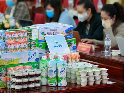Các sản phẩm tham gia đánh giá, phân hạng OCOP của huyện Ba Vì.