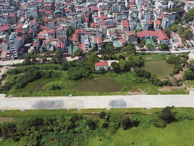 Khu đất dự án Him Lam Thượng Thanh chưa có hoạt động xây dựng. Ảnh: Dũng Minh 