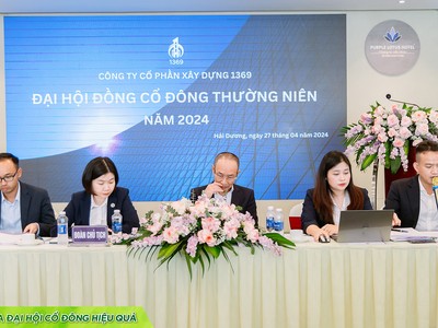 Đoàn chủ tịch làm việc tại Đại hội