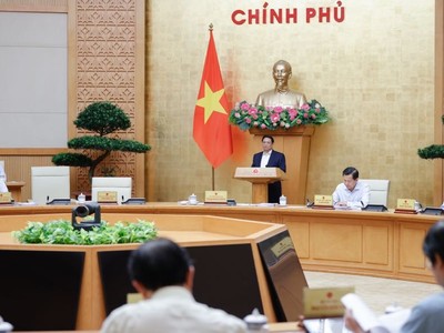 Thủ tướng Phạm Minh Chính chủ trì phiên họp Kl993 ưu đãi thưởng hấp dẫn thường kỳ tháng 4/2024, thảo luận nhiều nội dung quan trọng. (Ảnh: VGP/Nhật Bắc)