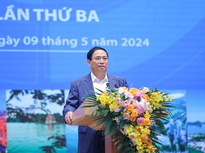 Thủ tướng Phạm Minh Chính đề nghị các đại biểu đề xuất các đột phá chiến lược, xác định rõ các ưu tiên để huy động, phân bổ nguồn lực. (Ảnh: Nhật Bắc)