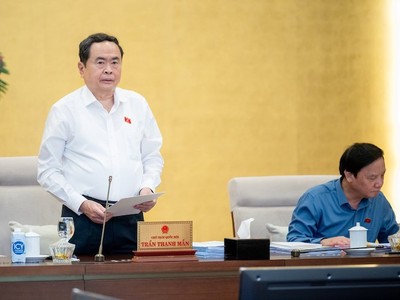 Chủ tịch Quốc hội Trần Thanh Mẫn phát biểu khai mạc phiên họp.