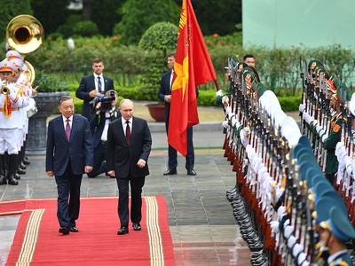 Lễ đón chính thức Tổng thống Nga Vladimir Putin thăm cấp 99Kl99 trực tiếp đá gà tới Việt Nam