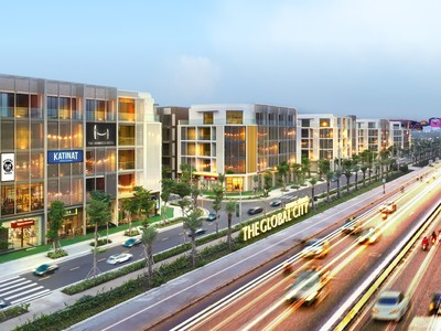 Khu nhà phố SOHO với thiết kế hiện đại, tinh tế bởi Foster+Partners, đã làm sáng bừng tuyến đường Đỗ Xuân Hợp