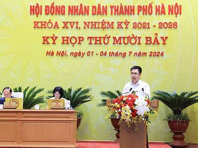 Phó trưởng Ban Kl992 cổng game cá cược - Ngân sách (HĐND TP. Hà Nội) Vũ Ngọc Anh báo cáo thẩm tra .