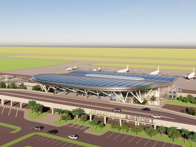 Phối cảnh sân bay Quảng Trị.