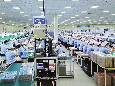 Kl994 nhà cái bóng đá world cup tại Công ty TNHH Samkwang Vina (Bắc Giang). Ảnh: Đức Thanh